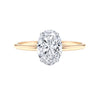 2 Carat Solitaire Oval Natural Diamond Engagement Ring in 18K Gold - GEMNOMADS