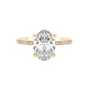 Oval Diamond Engagement Ring in 18K Gold - GEMNOMADS