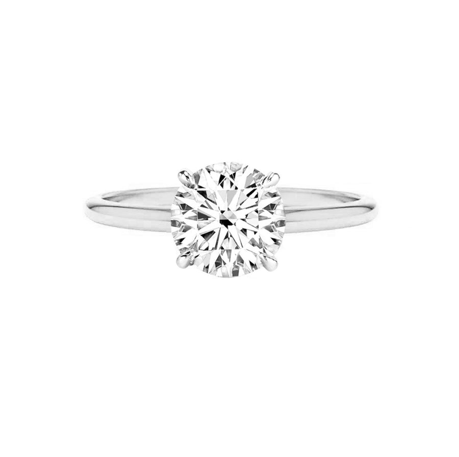 1 Carat Solitaire Lab Grown Diamond Ring in 18K Gold